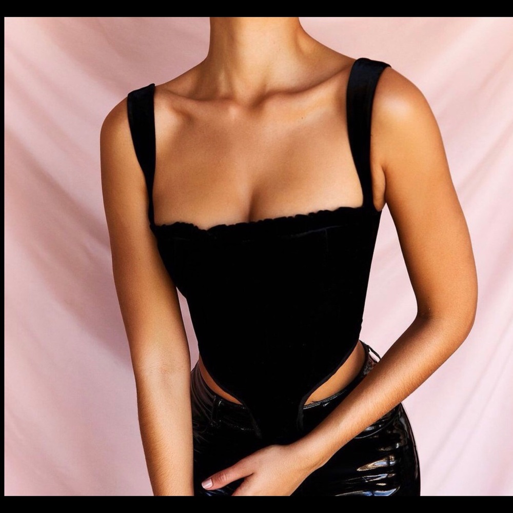 SOLD!!!!House of CB black corset top #houseofcb